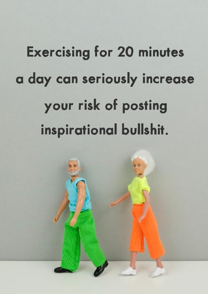 Exercising created by Bold & Bright Cards