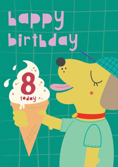 Happy 8th Birthday Cool Dude Doggy created by Nelly's Treasures
