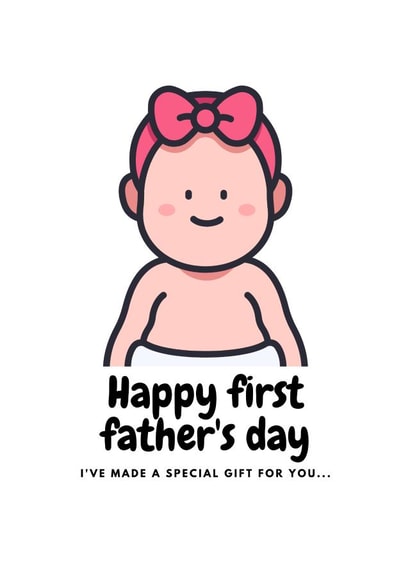 First Father's day card created by The Sage Bird