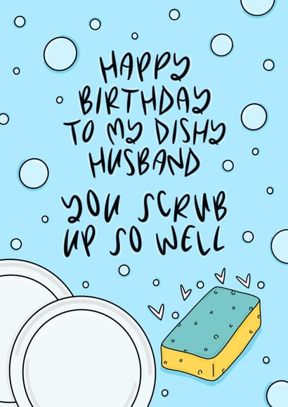 Happy Birthday Dishy Husband created by Muses & May 