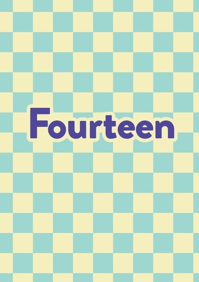 Fourteen Birthday Card created by Paper Plane