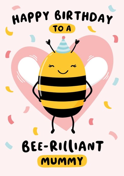 Bee-rilliant Mummy Birthday Card created by Macie Dot Doodles