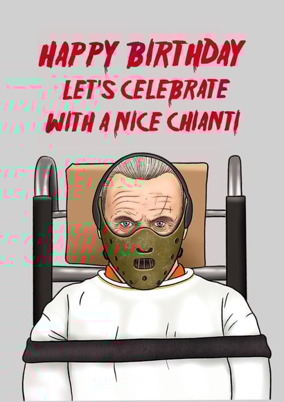 Hannibal birthday card created by Swish & Scribble