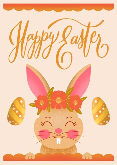 Happy Easter Card for Kids created by Daksha Giri