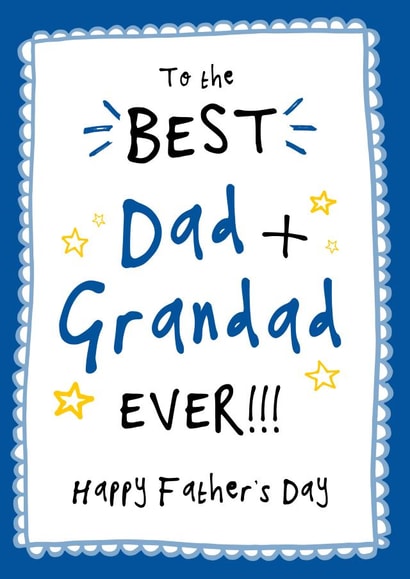 Best Dad + Grandad Father's Day Card created by Bow & Bell