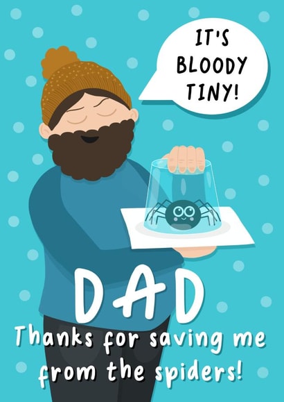 Spider-dad, Father’s Day card created by Sophie Larsson