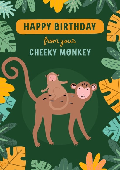 Jungle Birthday card for Mummy or Daddy! Card created by Evie Garnett Designs