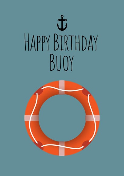 Birthday Buoy Pun card created by Jasmine  Violet