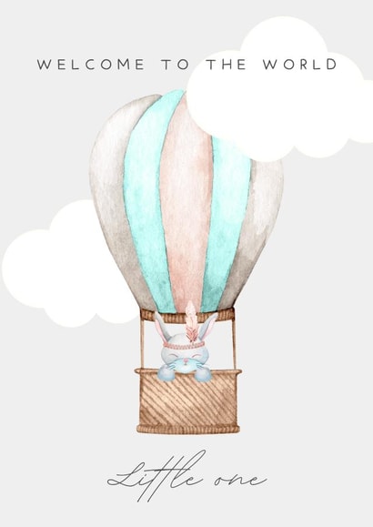 Beautiful neutral new baby congratulations card created by Cally T