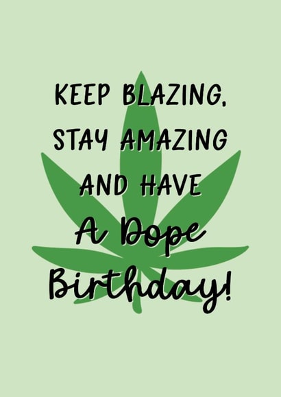 Stoner Birthday Card created by Perry-Cuff Designs