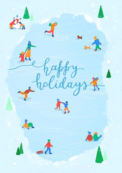 Happy winter holidays card created by Anna Araslanova