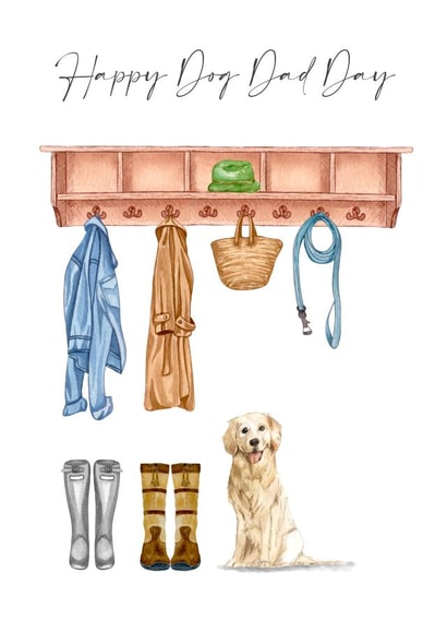 Happy Dog Dad Day Card created by 25Seven