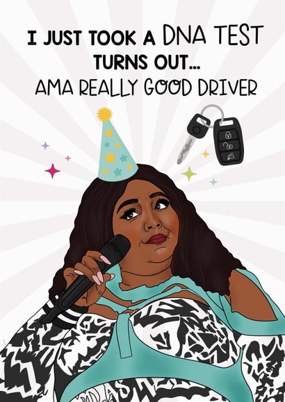 New driver card created by Lucy Rose Party