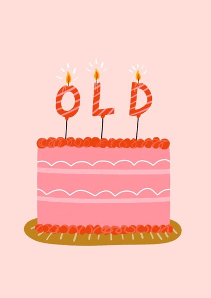 Old Birthday Candles Card created by Amelia Ellwood