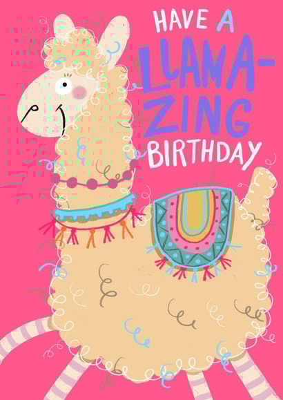 Have a llama-zing birthday created by Leah Rowe