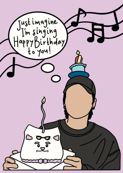 BTS Suga birthday card created by Moonchild