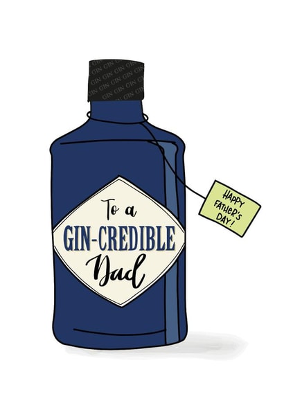 Happy Father's Day to a Gin-credible Dad created by Wink Design - Michelle Roberts