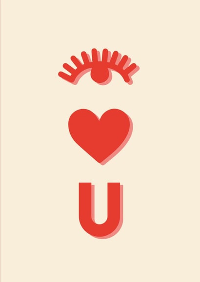 I Love You Card created by Print is the New Black