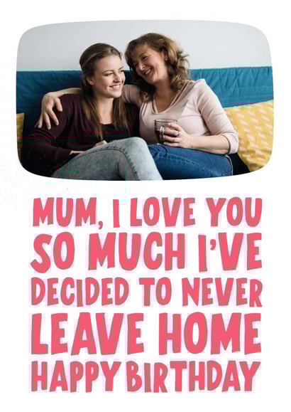 Mum's birthday photocard created by Banter King