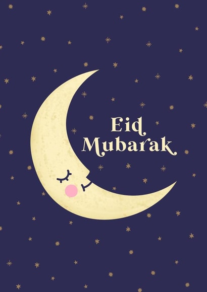 Moon Eid Mubarak created by Kamiya Chirodian