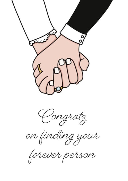 Forever person card - wedding card created by Deadpixel