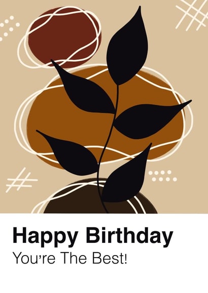 Aesthetic Boho Birthday Card created by Beth Hall Art