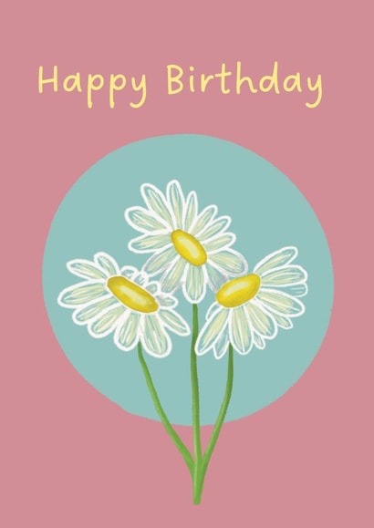 Daisy Flower Birthday Card created by Kylie Heard