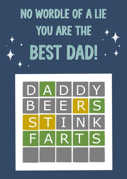 Wordle Father's day Card created by Silky Rose Design