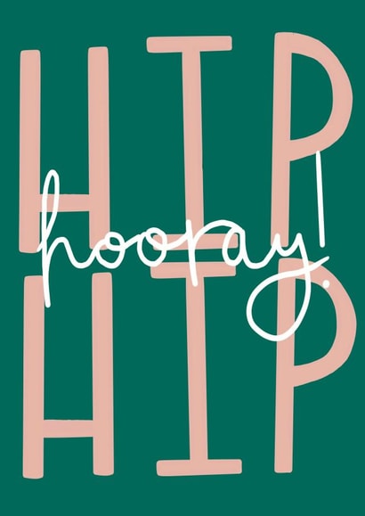 Hip Hip Hooray! Celebration card! created by Studio Gee