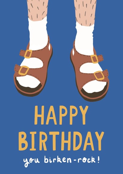 Birkenstock Birthday Card created by Jessica Harvey