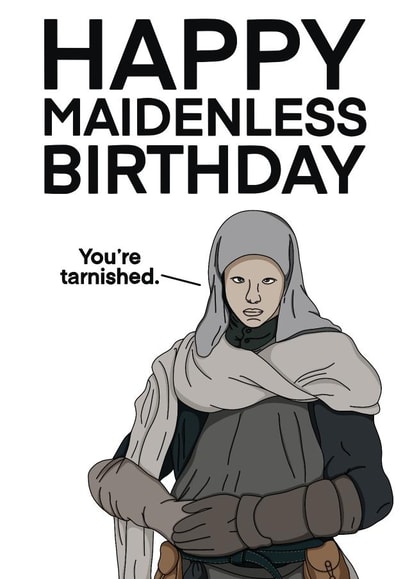 Happy Maidenless Birthday Card created by Cheeky Kards
