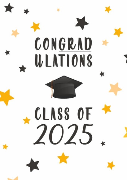 Con-grad-ulations | Class of 2025 | Graduation Greetings Card created by @TheGrafixCat
