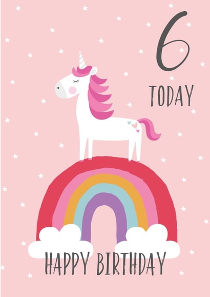 6th Birthday Unicorn card created by Sarah Corcoran 