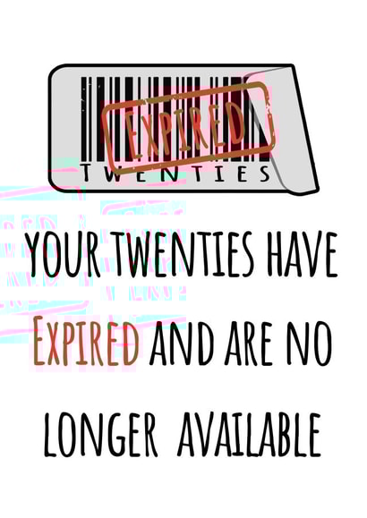 Funny 30th Birthday Card 1002 created by Hint of Sarcasm