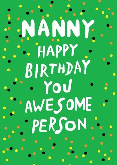 Nanny birthday card created by Earlybird