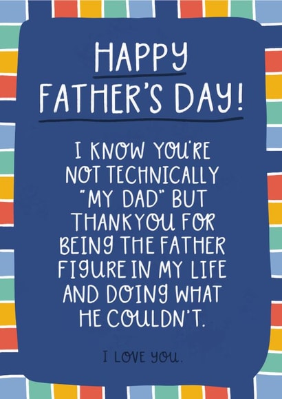 happy father's day to my father figure created by katie illustrated