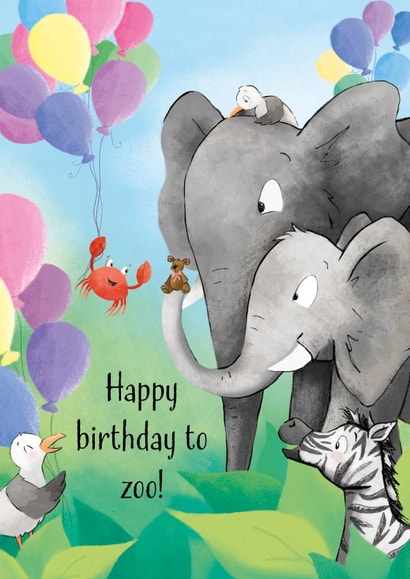 Happy birthday to zoo! created by Crabbit Chops!