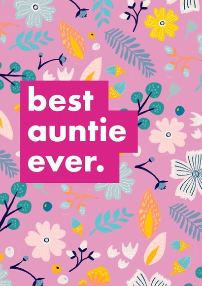 Best Auntie Ever Card created by Ooh I Like That Design