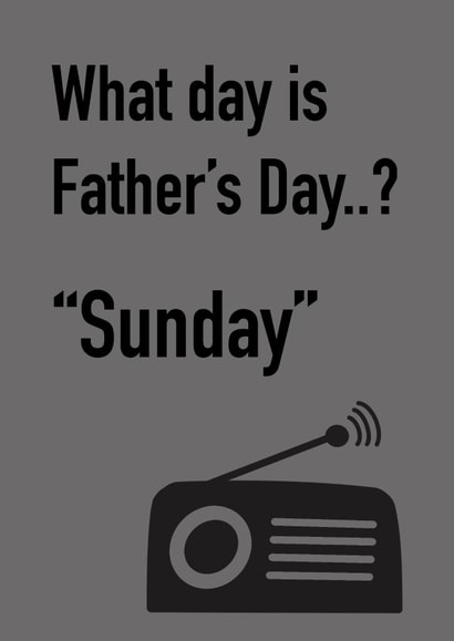 What day is Fathers Day Sunday created by Messy Ray Designs