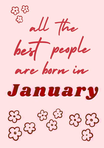 January Birthday Card created by Confetti Cards