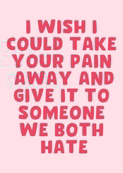 Sympathy card created by Pink + Pip