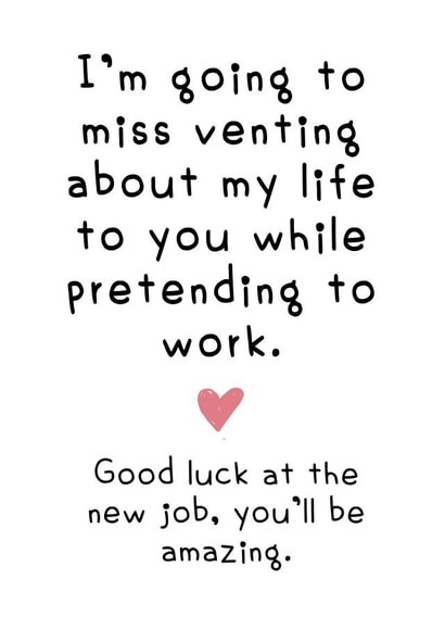 Funny coworker leaving card 1003 created by Hint of Sarcasm