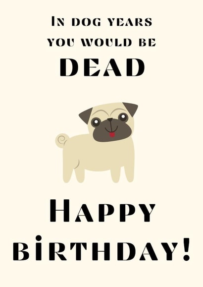 Funny and cute birthday card created by Gemma Clark 