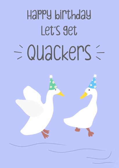 Party duck birthday card  created by Sarah Stephenson