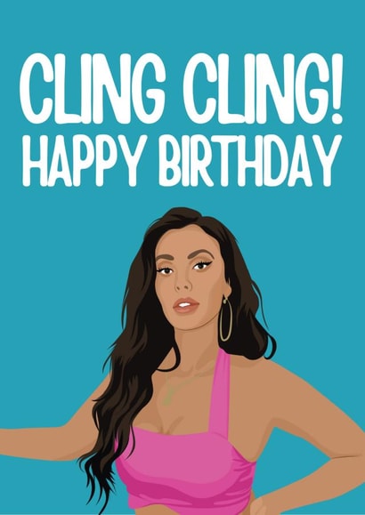 Maya Jama Birthday Card created by Highgrove Cards