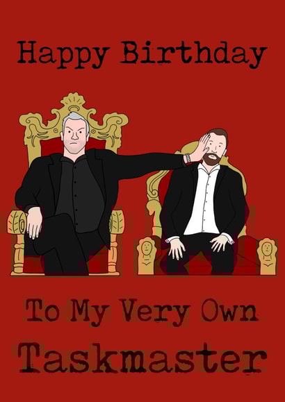 Happy Birthday Taskmaster Card created by Little Spoon