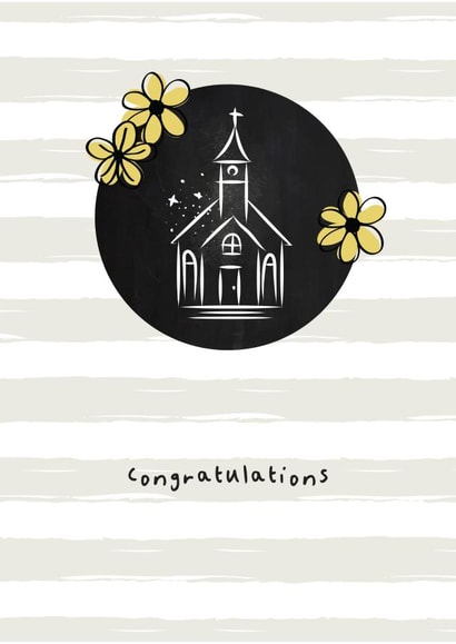 Congratulations church card created by Nutmeg Studio