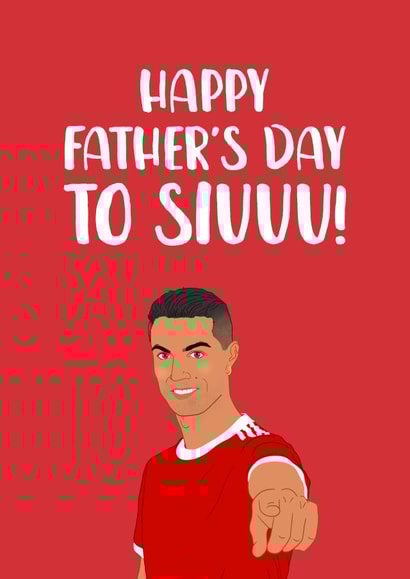 Cristiano Ronaldo Father's Day Card created by The Cake Thief