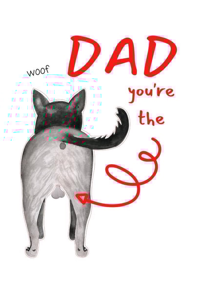 Fun Dog Card for Dad - Birthday or Father's Day Card created by Occasional Occasions