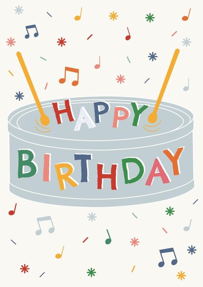 Happy Birthday Light Drum created by Larissa Nichele